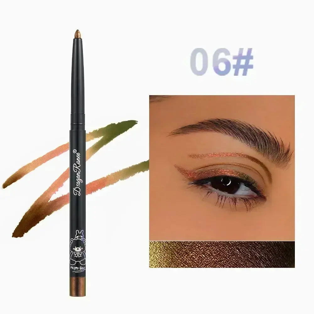 Glitter Aurora Eyeliner Pen Multi Chrome Metallic Lasting Eyeshadow Pigment Green Purple