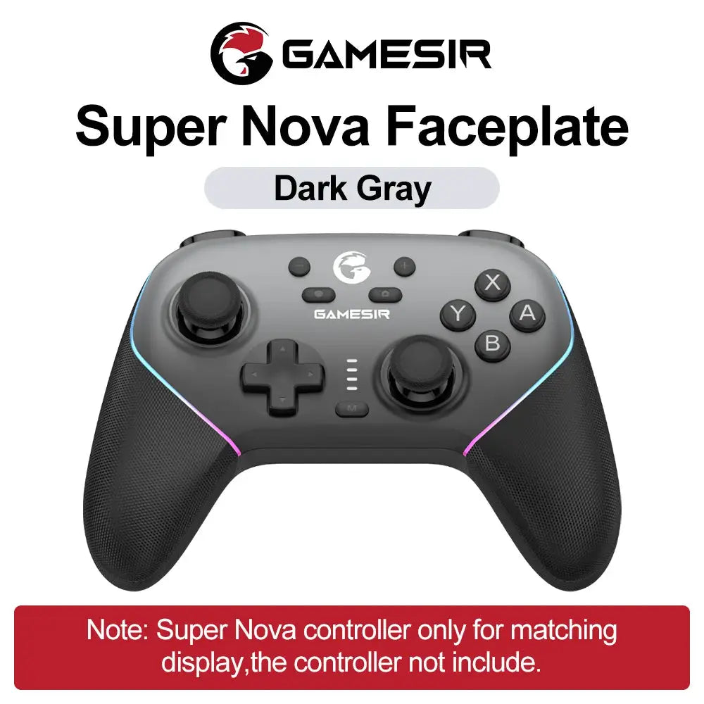 GameSir Super Nova Magnetic Faceplate For Wireless Gamepad Multicolor Shell Cover Front Top Case