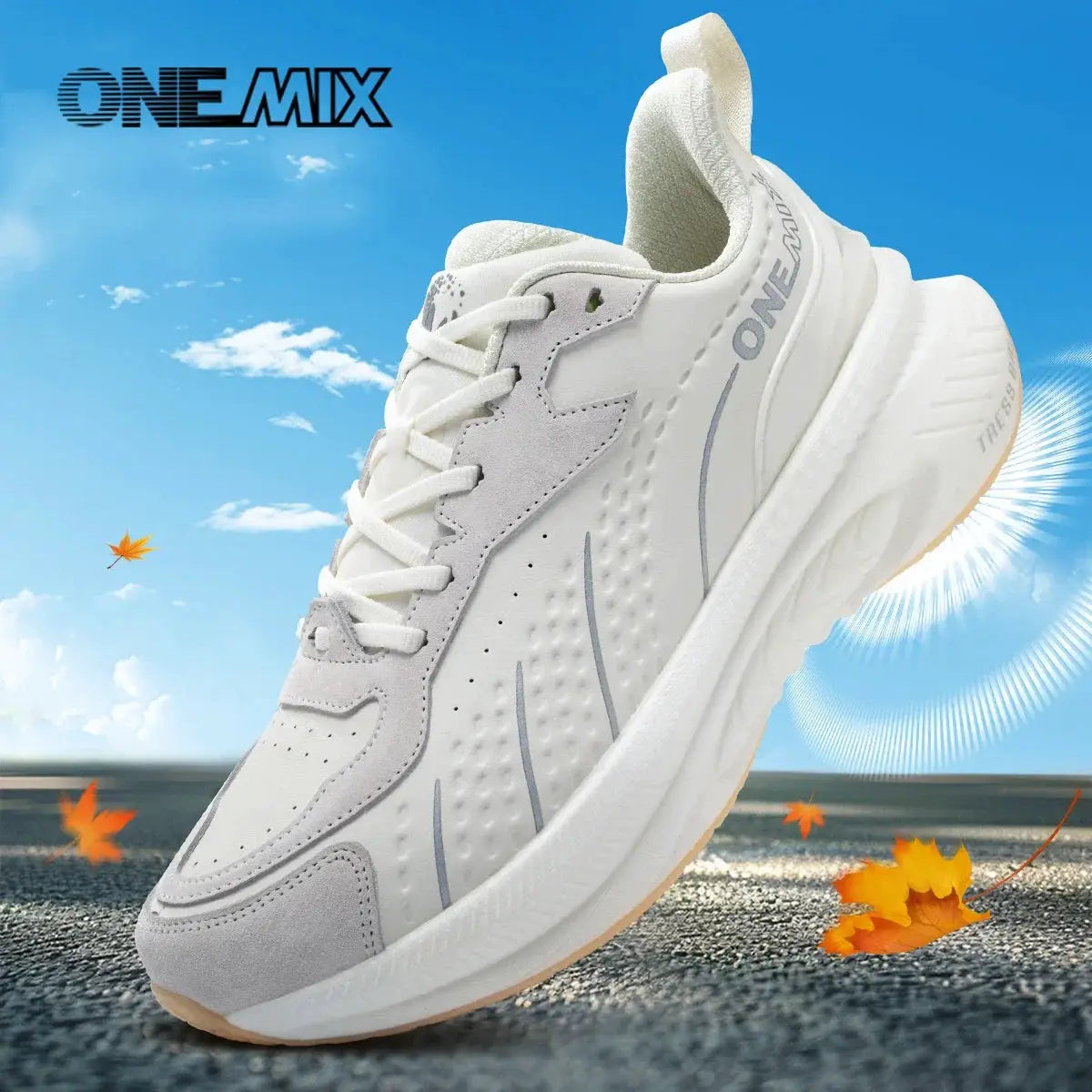 ONEMIX 2025 Winter Training Running Shoes For Men And Women Leather Warm Wear Resistant Jogging Sneakers