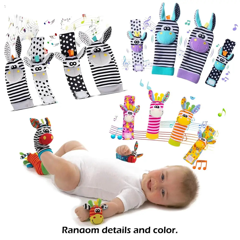 Baby Wrist Rattle Socks Toys 0 To 12 Months Learning Toy For Boys And Girls Educational Development Sensory Gift