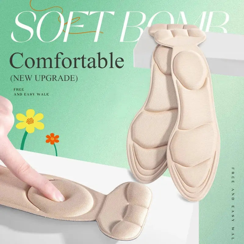 ComfyStep Memory Foam Insoles For Women High Heels Anti Slip Breathable Cushioned Comfort Cutable