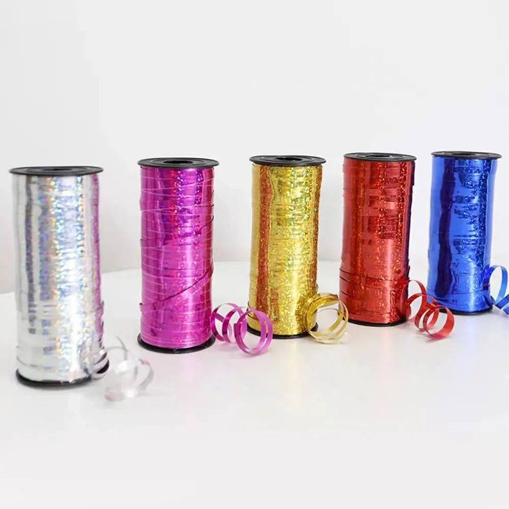 100 Yard Roll Glitter Curling Ribbons For Balloons Gift Wrap Crafts Christmas Birthday Wedding Party Decor
