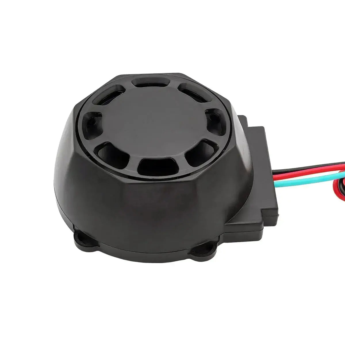 Universal motorcycle anti-theft alarm, black plastic housing with remote control