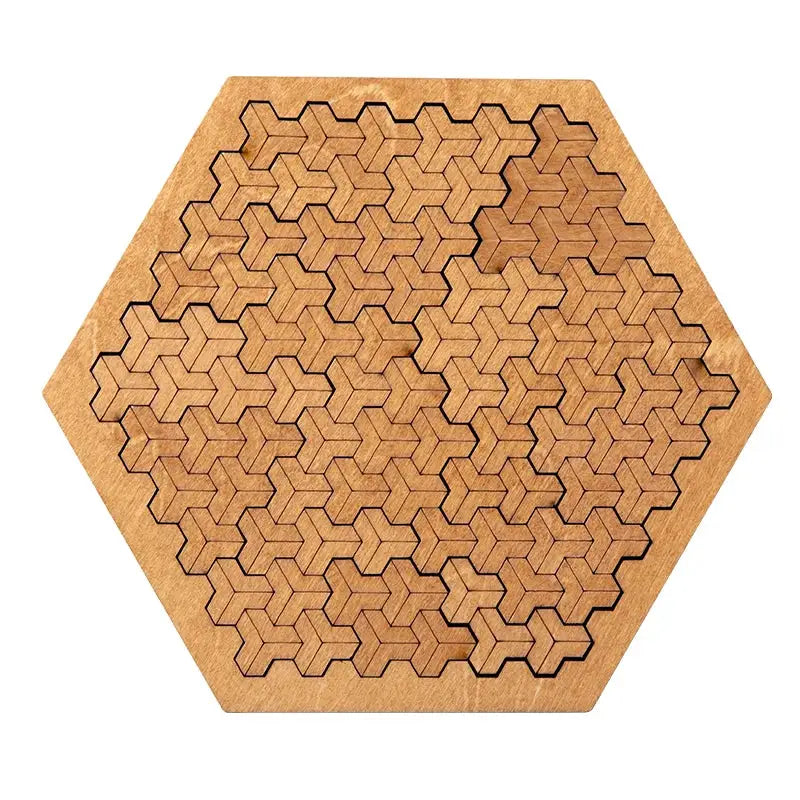 Impossible Wooden Puzzle For Adults Ten Level Eco Friendly Brain Teaser Jigsaw Tangram Board Game