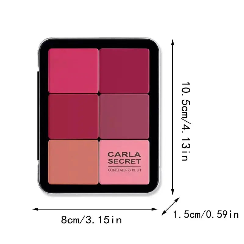 LuxeGlow 12 Color Concealer And Blush Palette Matte And Highlight Contour Makeup For All Skin Tones