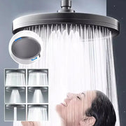 Simples Market 230mm panel rainfall showerhead with 6 modes and high-pressure spray
