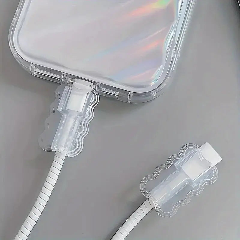 FlexGuard Data Cable Protector Sleeves Anti Breakage Cord Saver For Phone Chargers At School And Home