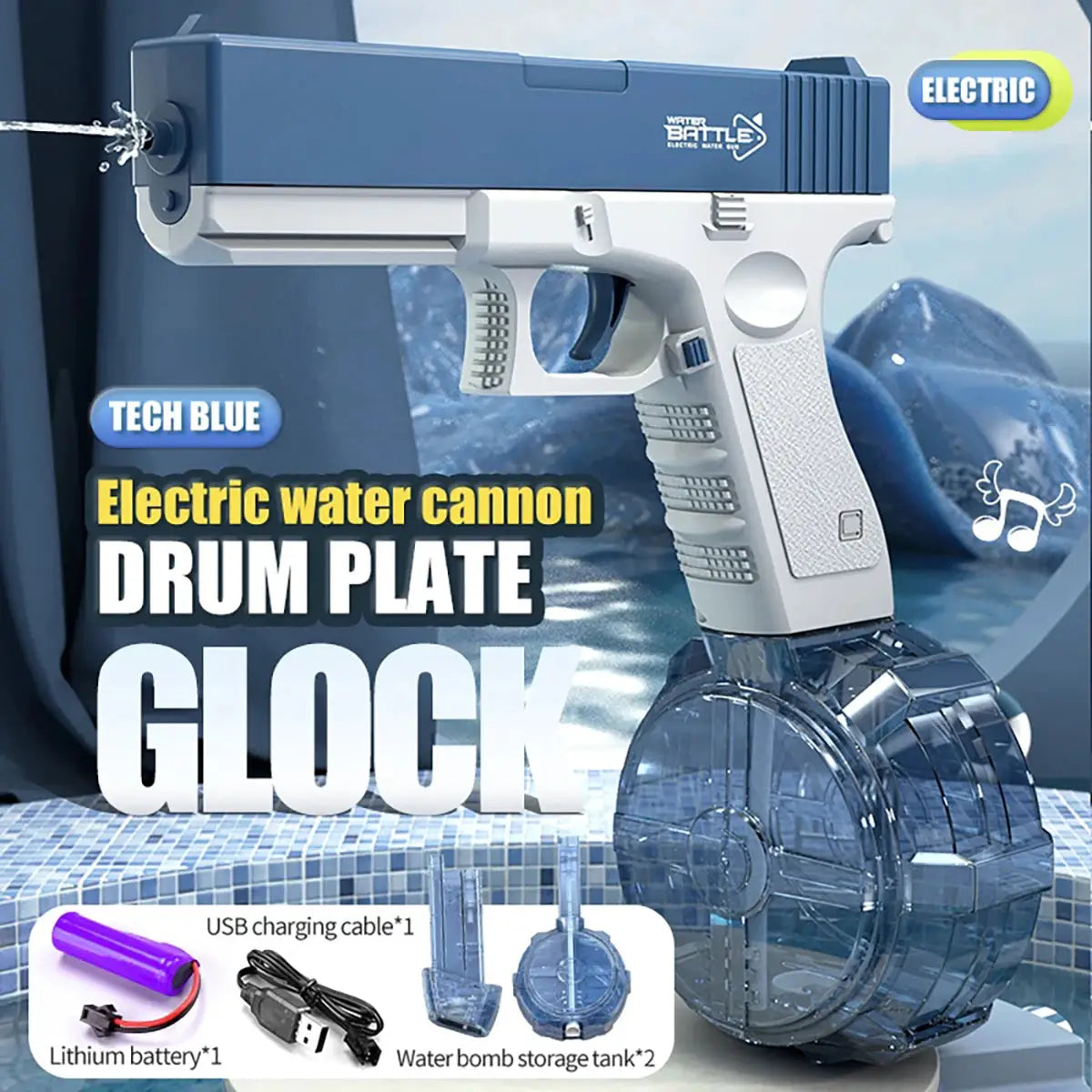 Rechargeable Electric Water Gun With Automatic And Manual Spray Modes For Adults And Kids 32 Feet Range