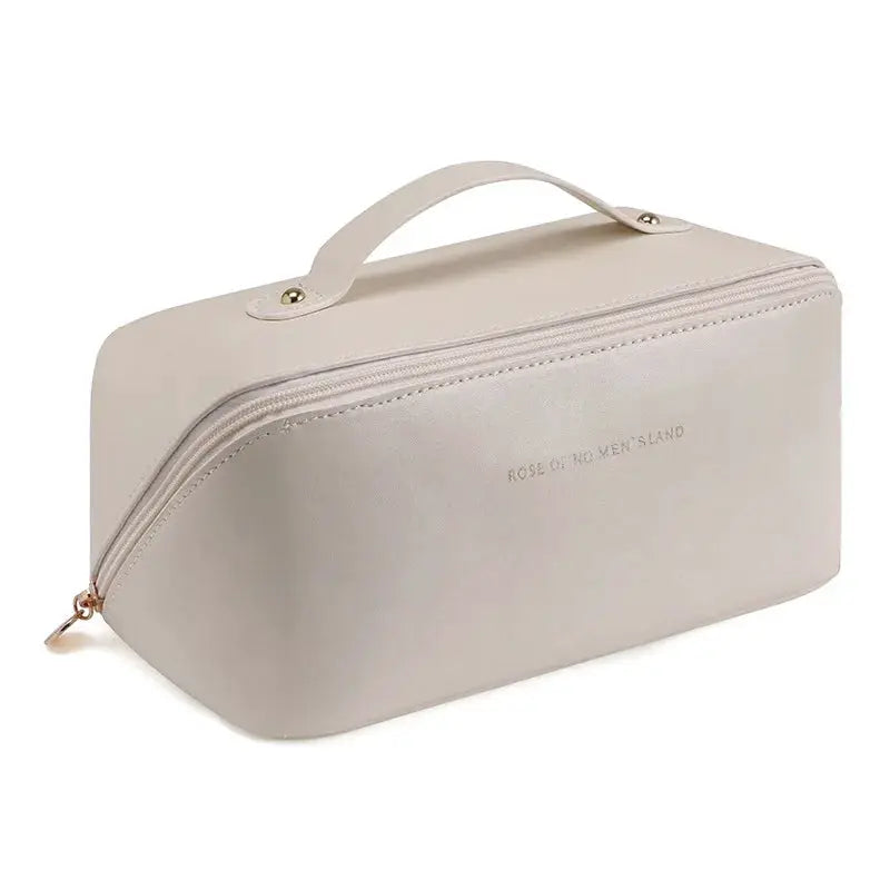 LuxeCase Cosmetics Storage Bag Waterproof Exterior Large Capacity for Effortless Travel Organization