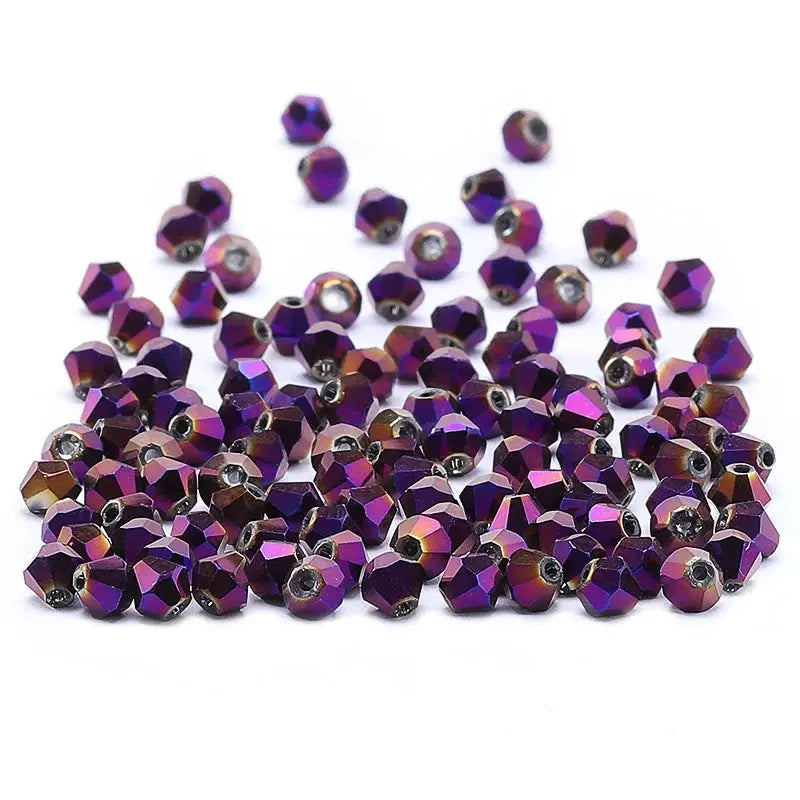 300Pcs Exquisite 4mm Bicone Crystal Beads for Jewelry Making Accessories 061-080