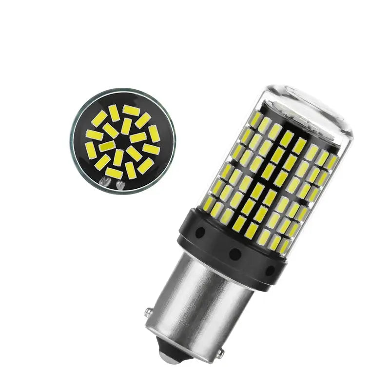 YiRui 2 Pack 12V To 48V LED Bulbs 144 SMD For Reverse Turn Signal Brake Lights BA15S BAY15D P21W 1157 W21W