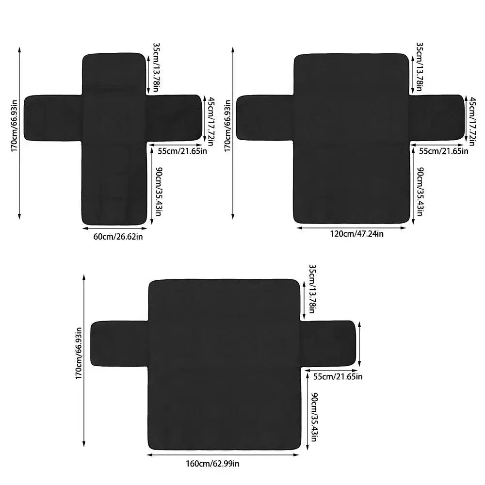 Simples Market Soft Dacron sofa cover; black quilted anti-wear slipcover for 1/2/3 seater sofas with armrests
