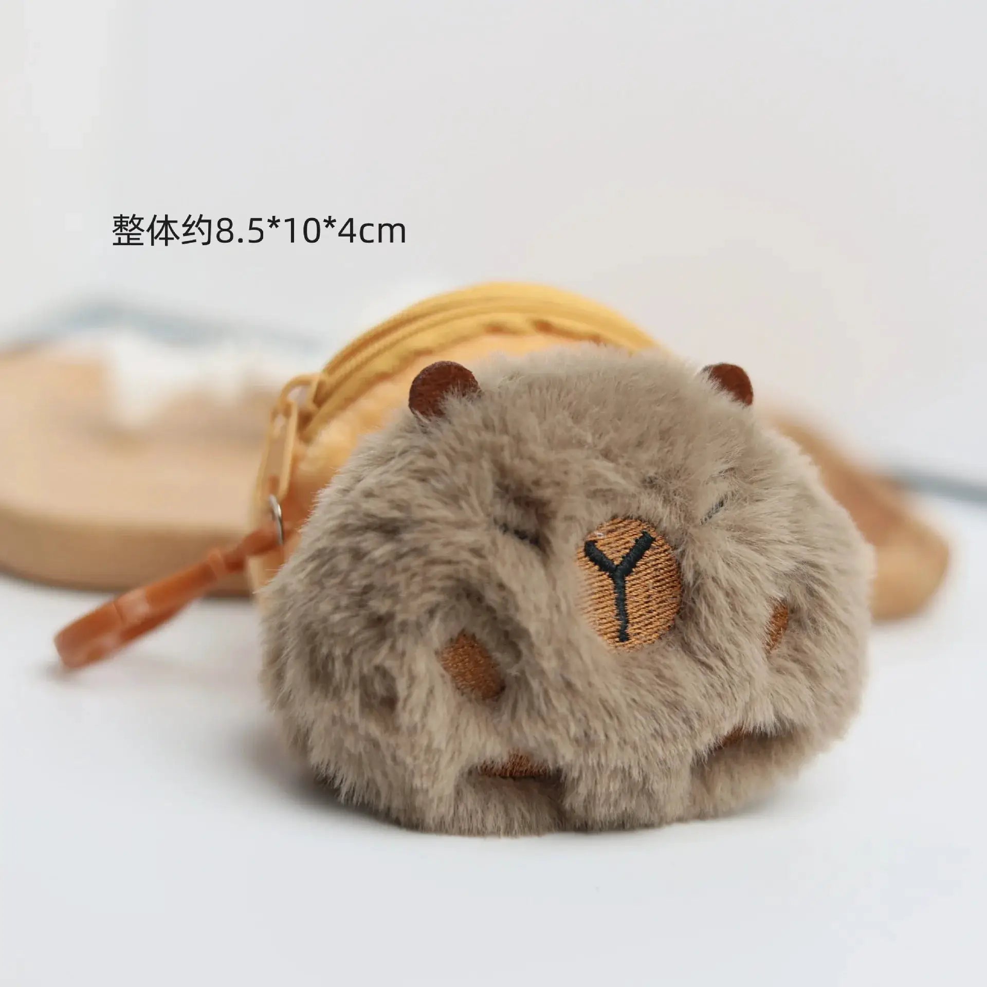 Capybara Change Bag Earphone Bag Plush Pendant Cute Cartoon Storage Case For Coins And Keys