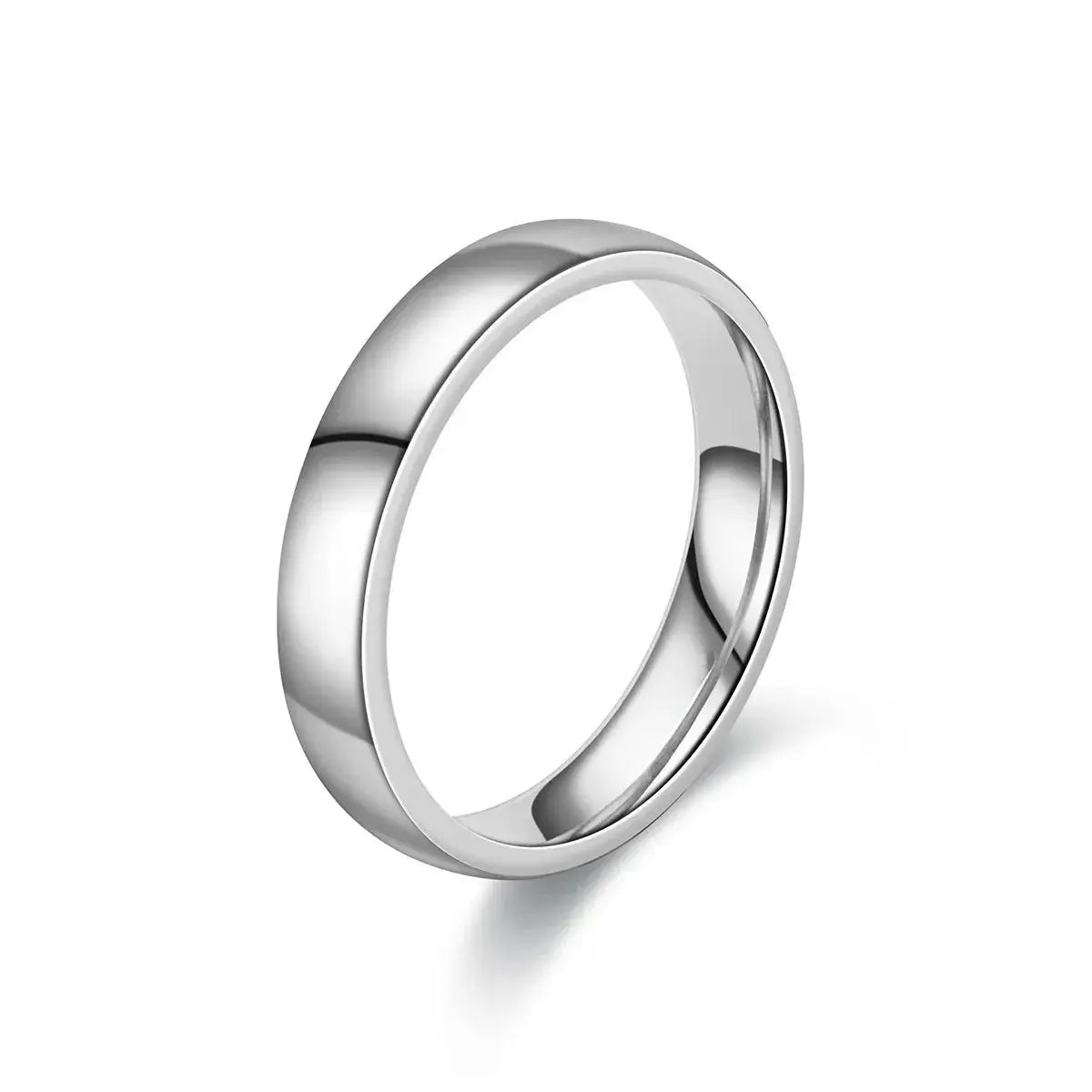 Gold Plated Ring For Women Simple Round Band Engagement Wedding Jewelry Gift
