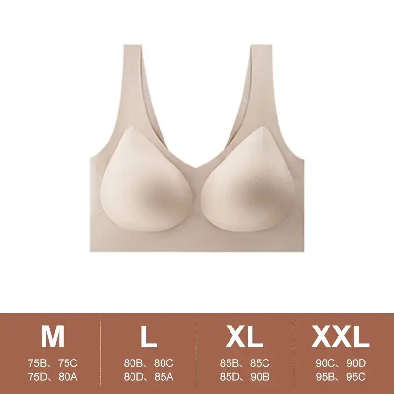 Veluxe Seamless Push Up Bra For Sleep Yoga And Sports Wire Free Ultra Thin Lingerie Comfort