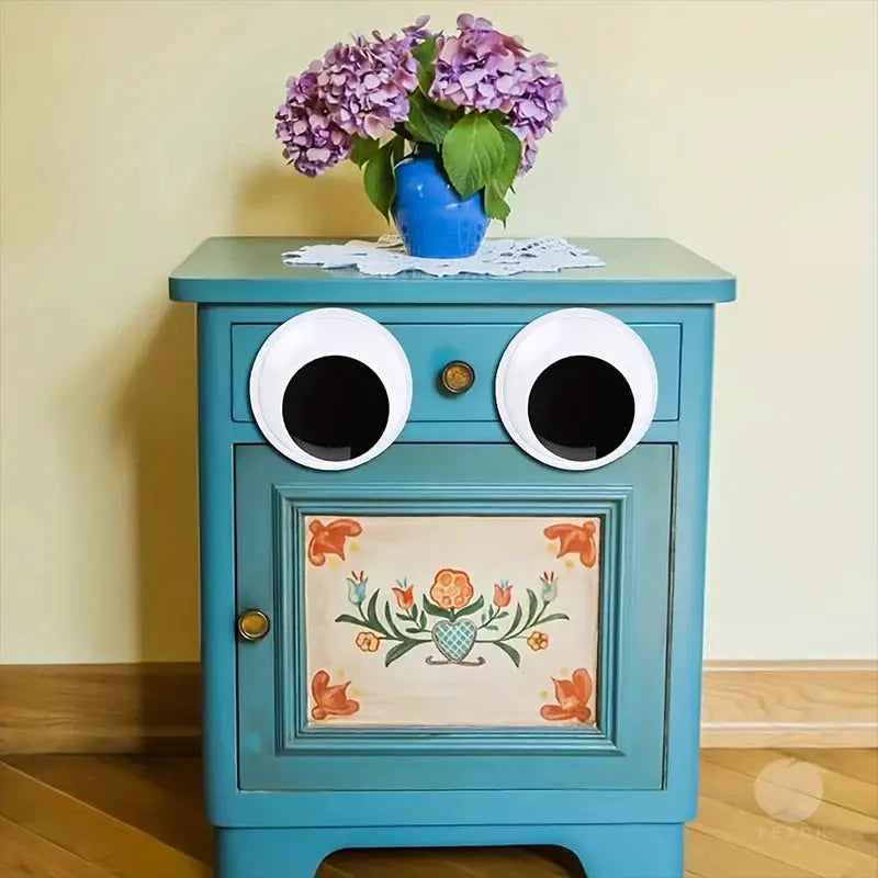 One Pair Self Adhesive Googly Eyes Large Black Plastic Fridge Wall Sticker DIY Scrapbook Dolls Eyeball