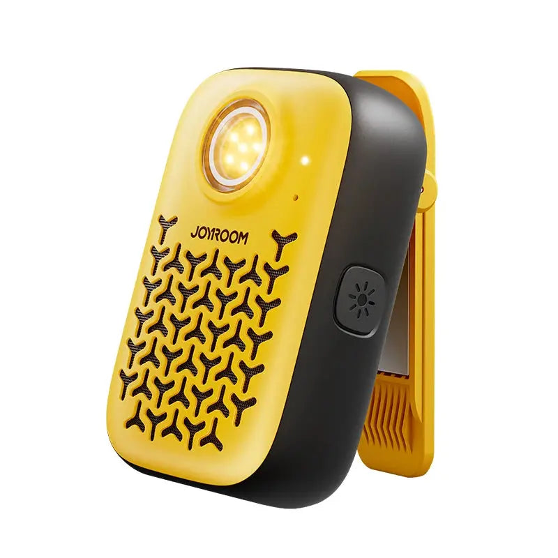 Joyroom wearable Bluetooth speaker, yellow/black clip-on, IP67 waterproof, portable personal audio