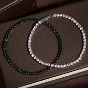 Elegant Zirconia Tennis Bracelet For Women With Crystal Charm Designer Thin Chain For Wedding Jewelry