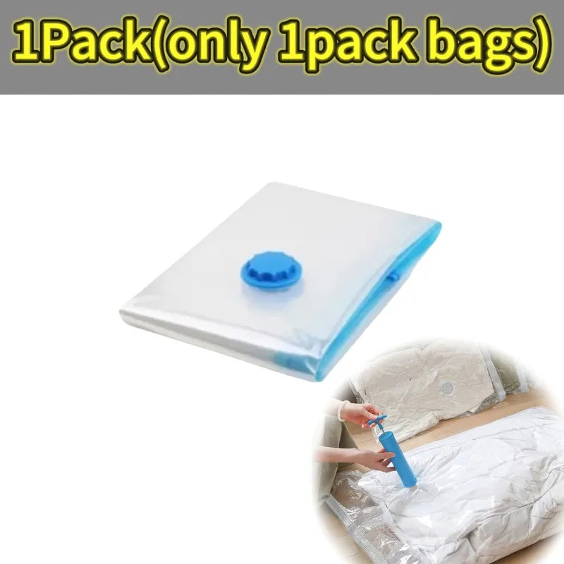 Thickened Vacuum Bags for Quilts and Clothes Storage Transparent