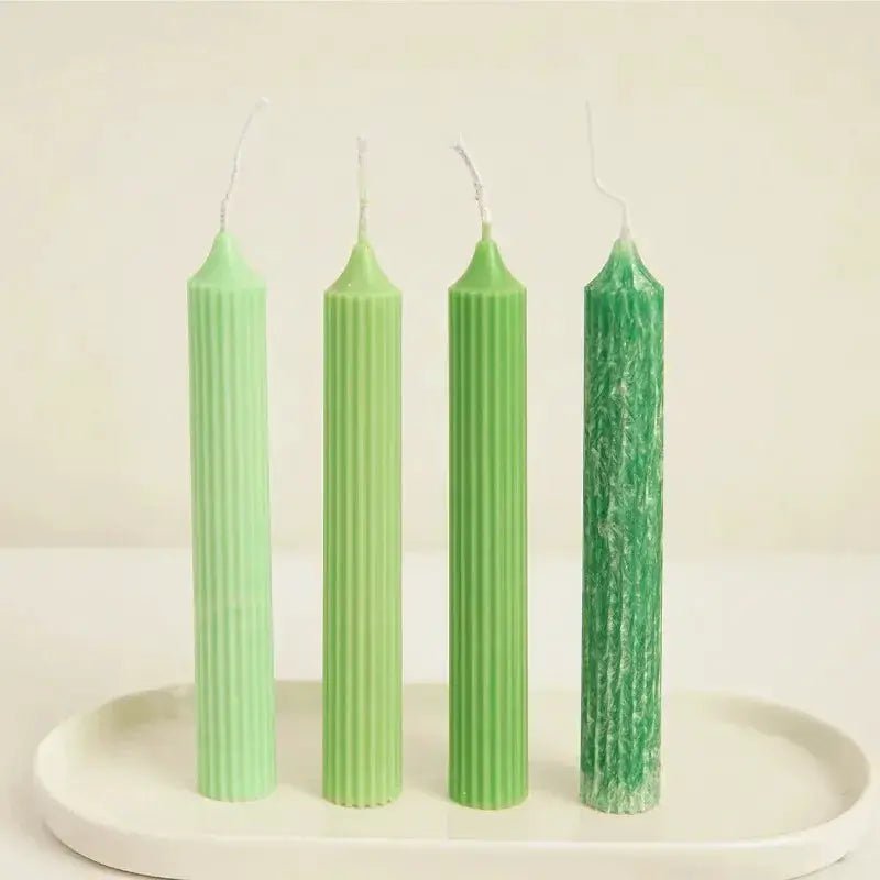 Gear Peaked Cylindrical Candle Mold DIY Pinstripe Rod Acrylic Plastic Mould Kit For Home Decor - Simples Market
