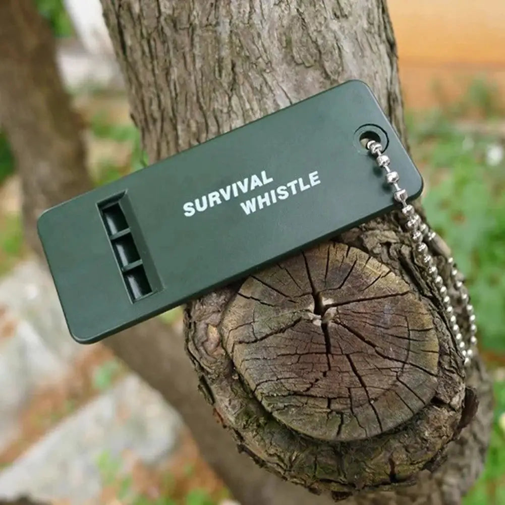 Three Frequency High Decibel Survival Whistle For Outdoor Hiking Camping Hunting Emergency Signaling Tool