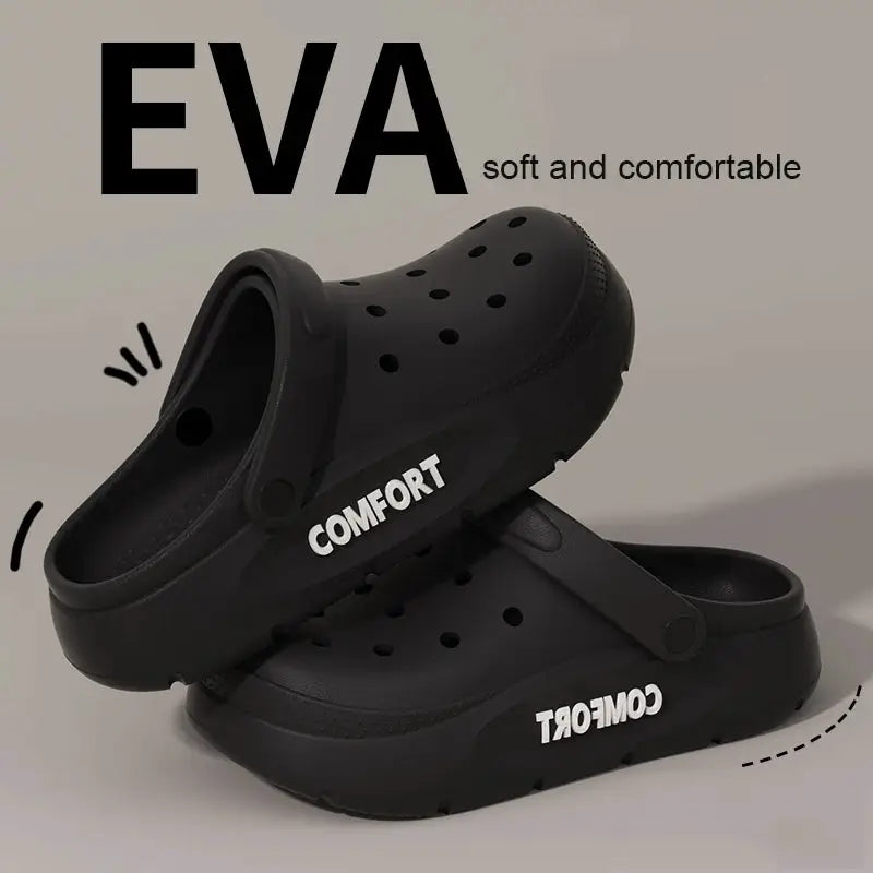 EverComfort Unisex EVA Slippers With Anti Slip Hollow Toe Design And Thick Non Slip Sole For Indoor Outdoor Use