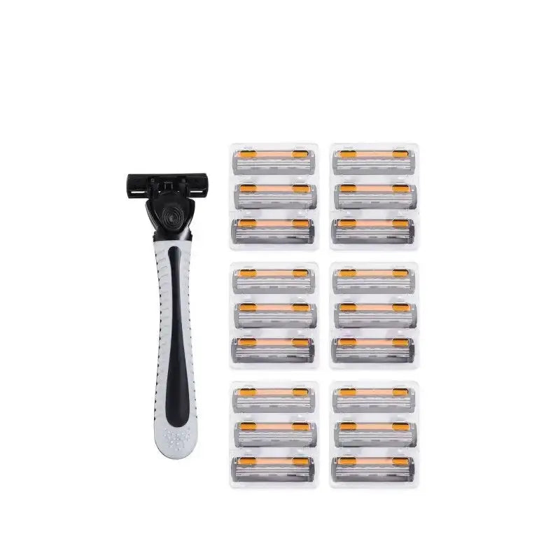 Shaver Pro Three Layer Reusable Razor With Imported Blades And Multi Tool Head For Face And Body