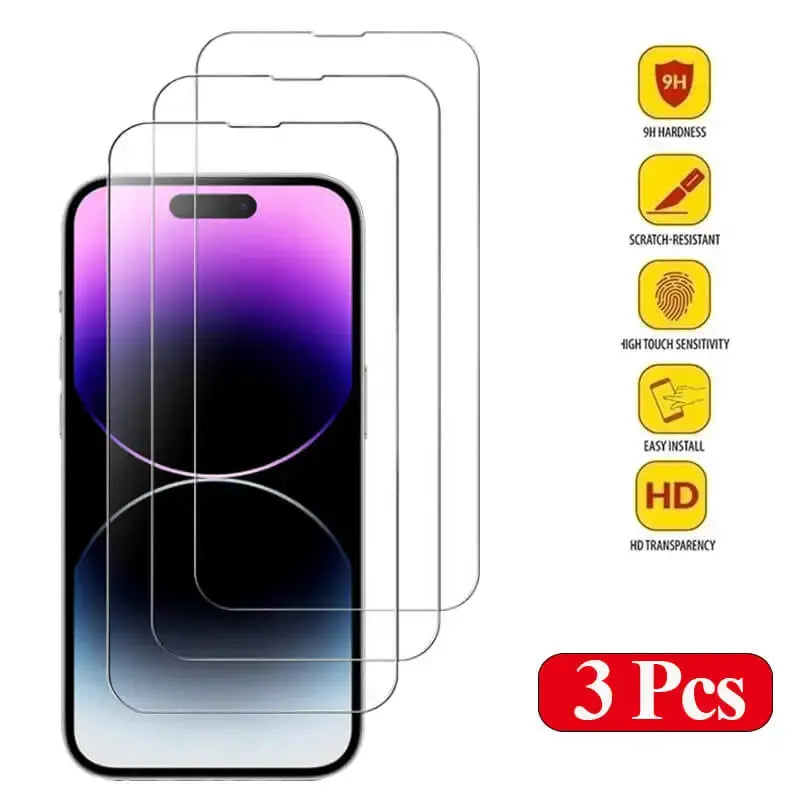 ApexGuard iPhone Tempered Glass Screen Protector Ultra Clear Touch Sensitive Defense For iPhone 11 To 16 Pro Models