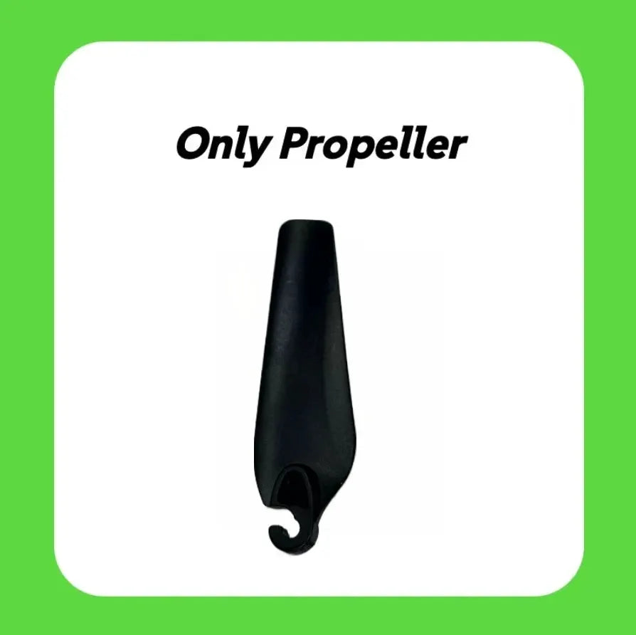 Black drone propeller blade accessory for quadcopter, plastic construction