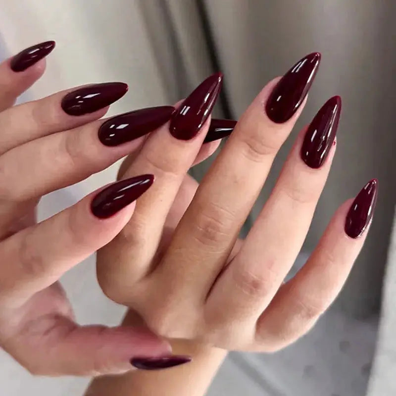 AuraNails 24Pcs Short Oval Blush Pink Press On Nails Full Coverage Acrylic Tips With Glue Included