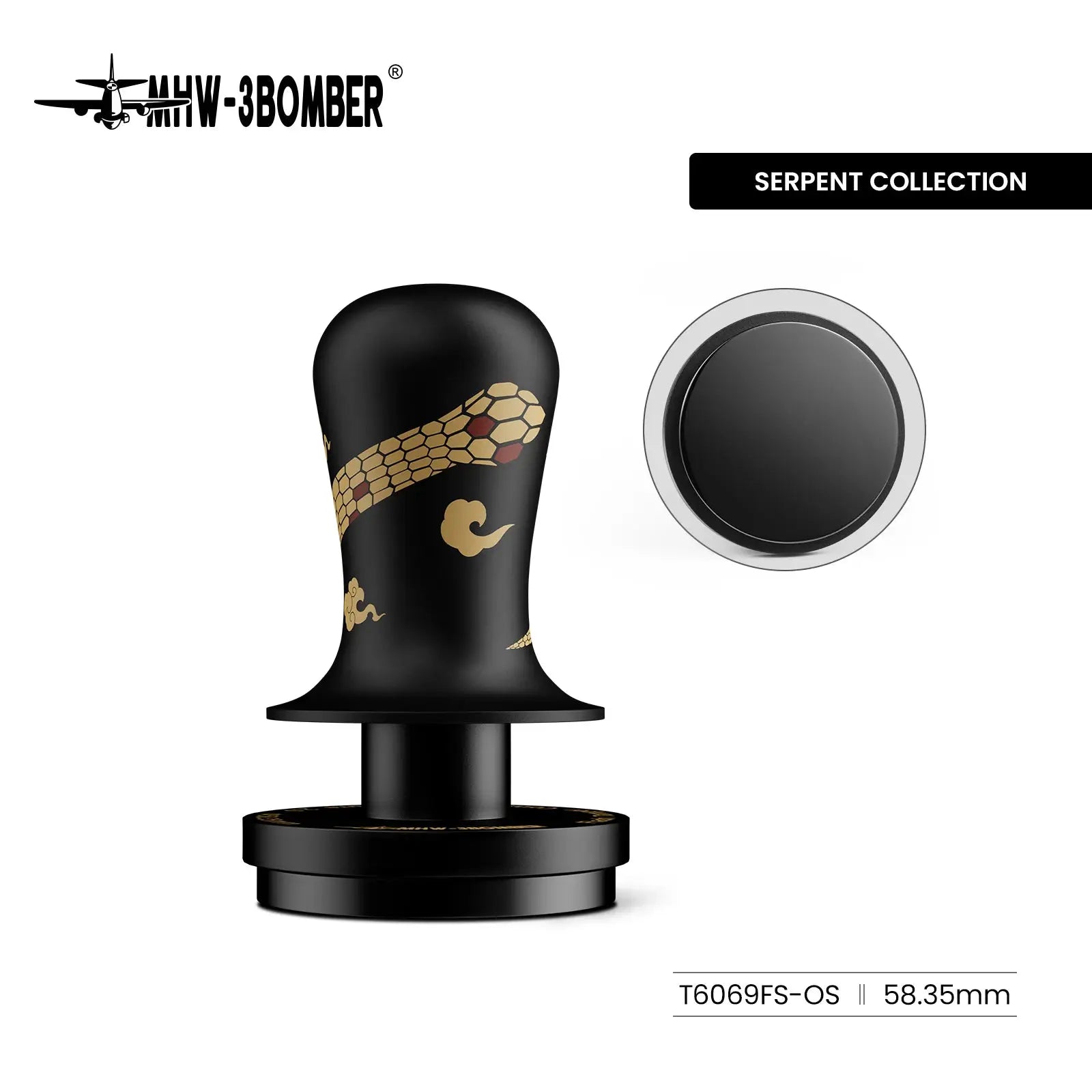 MHW 3 Bomber Constant Pressure Coffee Tamper Set 45.5mm 49.7mm 51mm 53.35mm 58mm 58.5mm Espresso Flat Tampers