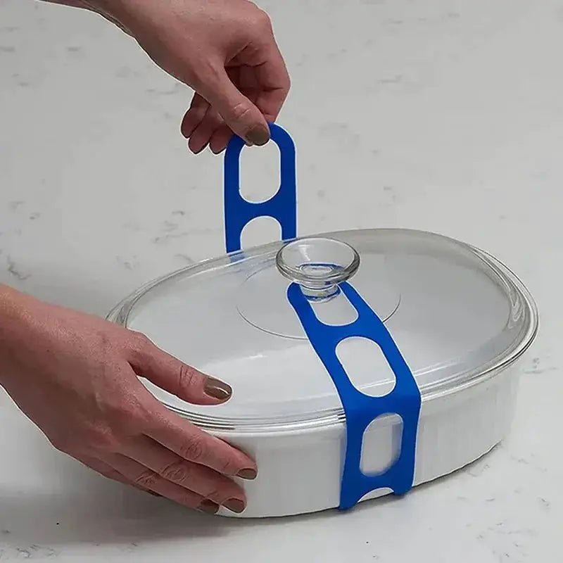 54cm Reusable Silicone Lid Strap Elastic Band Universal Pot Lid Holder for Lunch Box Outdoor Tableware Tool