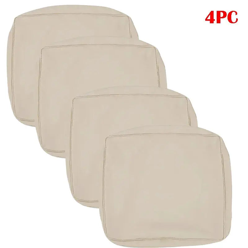 Sofa cushion replacement covers, 4-piece beige set for outdoor chairs by Simples Market