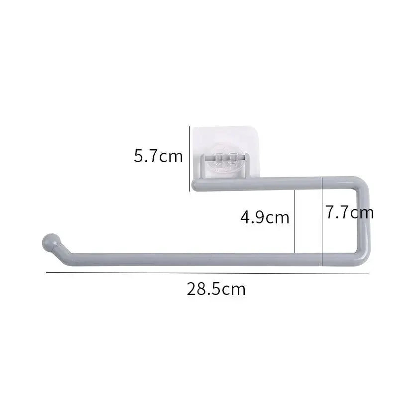 Punch Free Wall Mounted Paper Towel Rack And Toilet Paper Holder For Kitchen And Bathroom Accessories