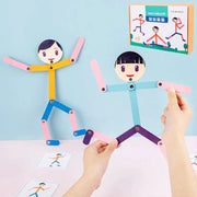 Sport Wooden Man DIY Puzzle Toy For Kids Educational Board Game For Early Learning And Fine Motor Skill Development
