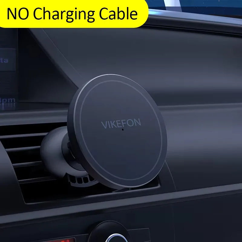 VIKEFON Magnetic Car Wireless Charger For iPhone 12 13 14 15 Pro Max