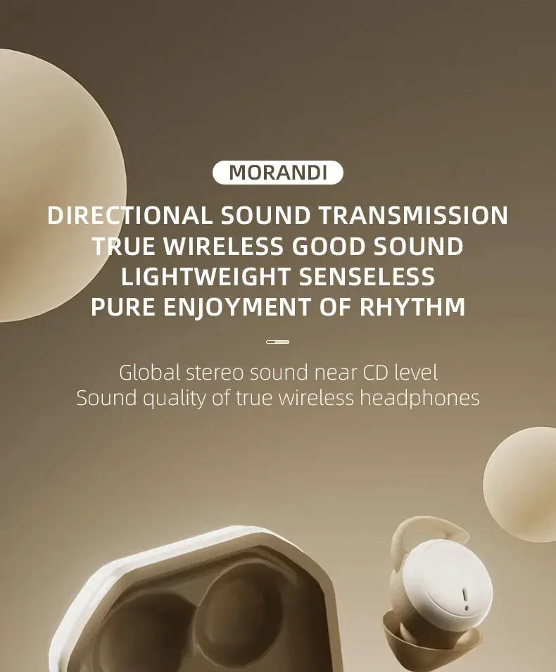Simples Market Bluetooth wireless sleep earbuds with white charging case