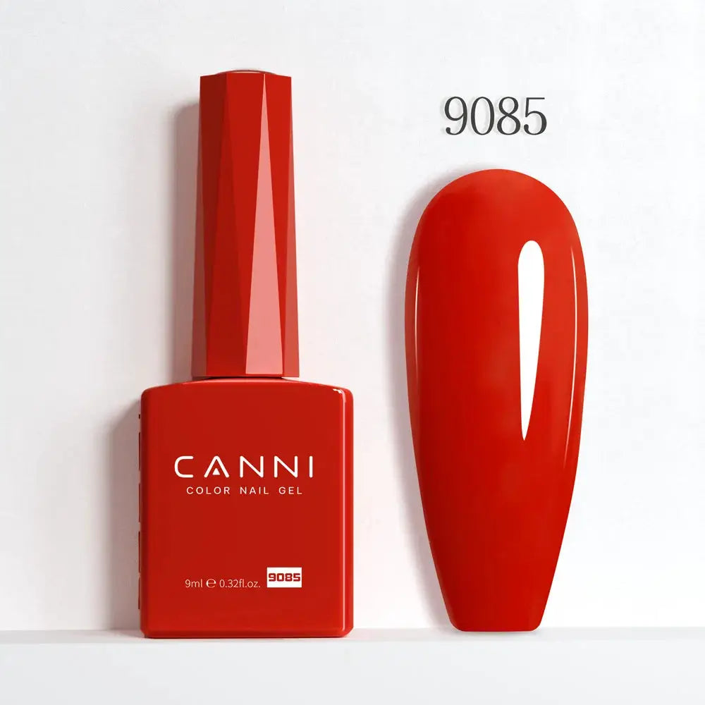 Canni Hema Free Nail Gel Polish Christmas Red Collection Semi Permanent 9ml Long Lasting Shine