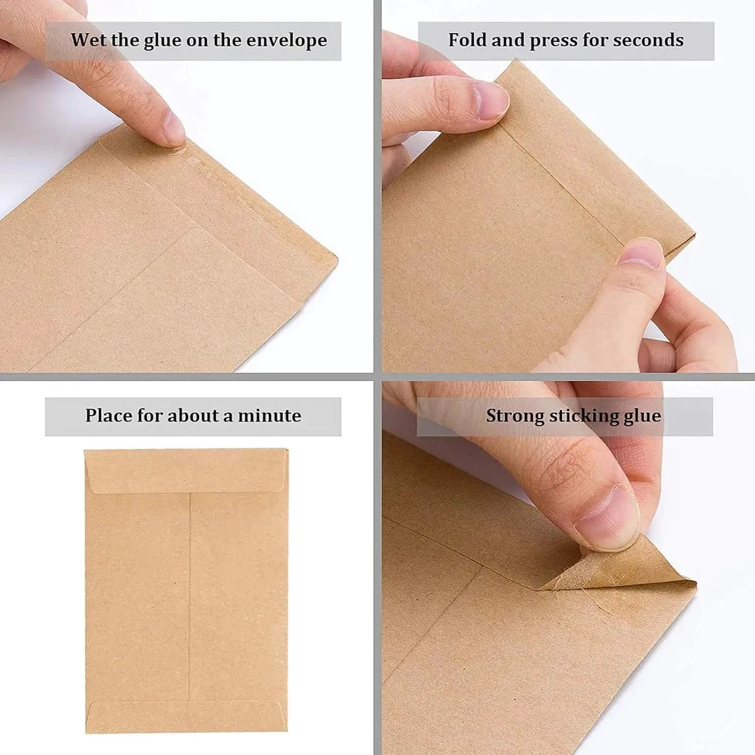 Seed Envelopes Bulk Pack 100 or 200 Pcs 6x10cm Resealable Seed Packets for Storage and Organization