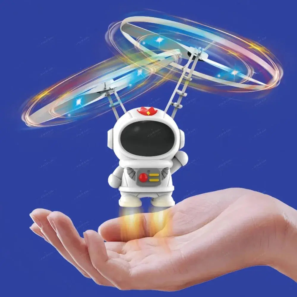Levitating Luminous Flying Robot Astronaut Hand Controlled Drone Toy With Lights For Kids Outdoor Gift