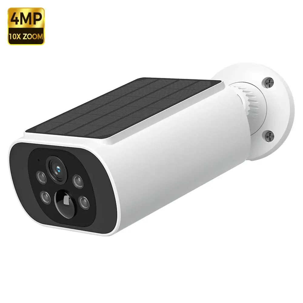 ALEVIO 2.5K Outdoor Solar Wireless Camera with AI Detection Human Pet Vehicle PIR Motion Light Night Vision and Battery