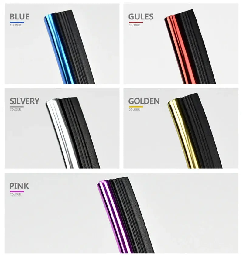 Car moulding decoration flexible strips by Simples Market; 5 color options (blue, red, silver, gold, pink)
