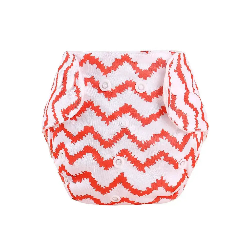 Eco Friendly Washable Reusable Cloth Diapers For Babies Grid Pattern Cotton Adjustable Training Pants 1 To 3 Years