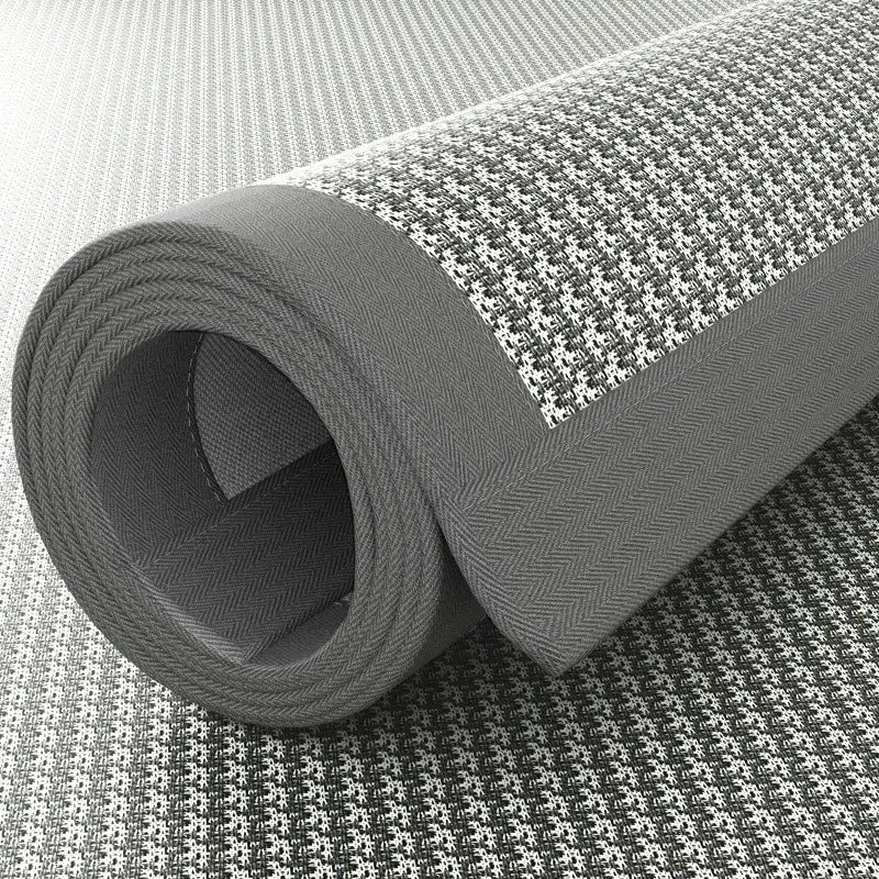 Simples Market ice silk sleeping mat, gray jacquard cooling pad for college dorm beds