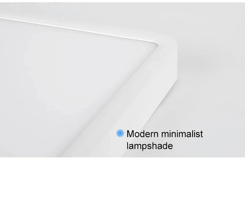 MARPOU ultra-thin square LED ceiling light, white minimalist lampshade