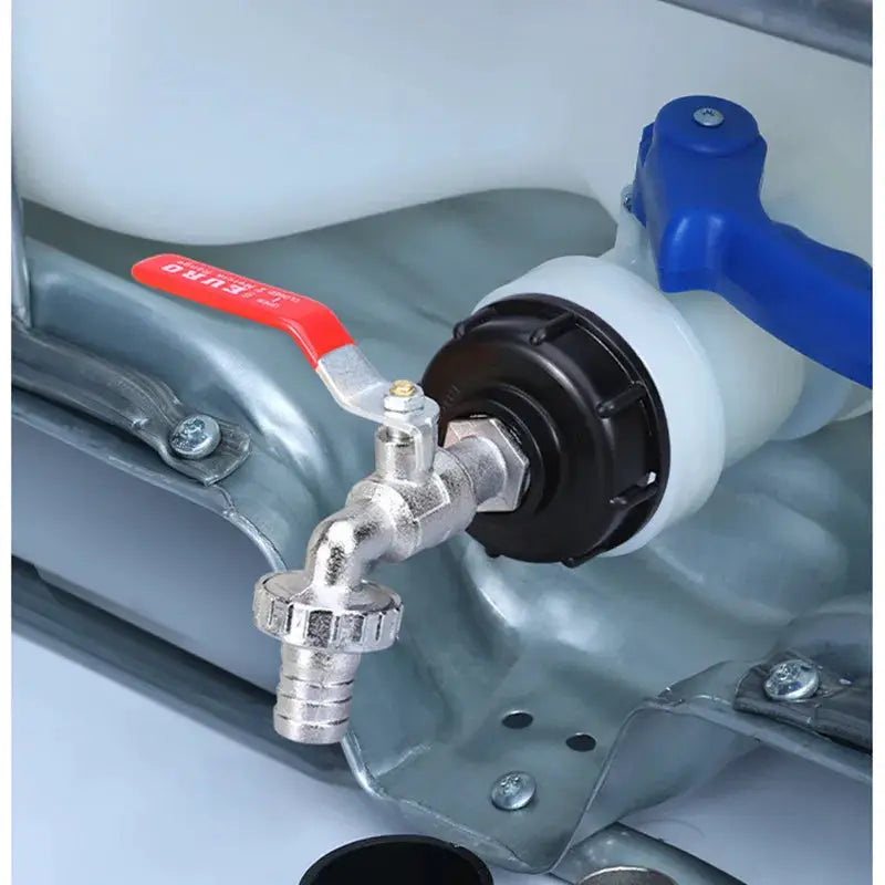 S60x6 Coarse Thread IBC Tank Tap Connector One Half Inch Three Quarter Inch Water Coupling Adapter 1000L Garden Valve