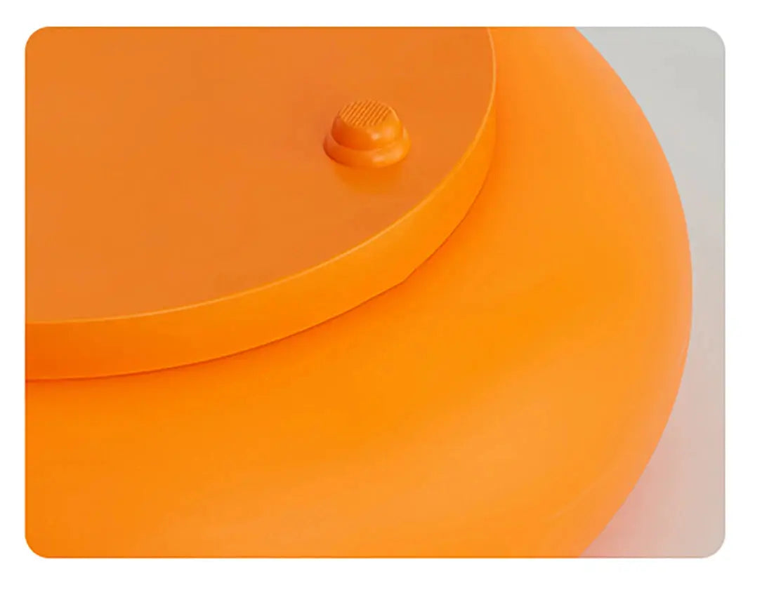 Simples Market Bauhaus table lamp, orange donut-shaped ambient light