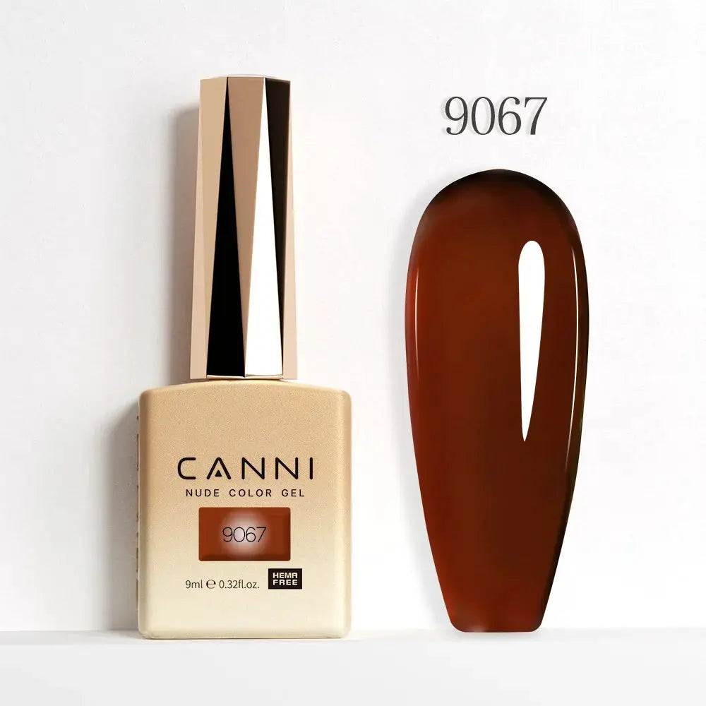 Canni Hema Free Nail Gel Polish Christmas Red Collection Semi Permanent 9ml Long Lasting Shine
