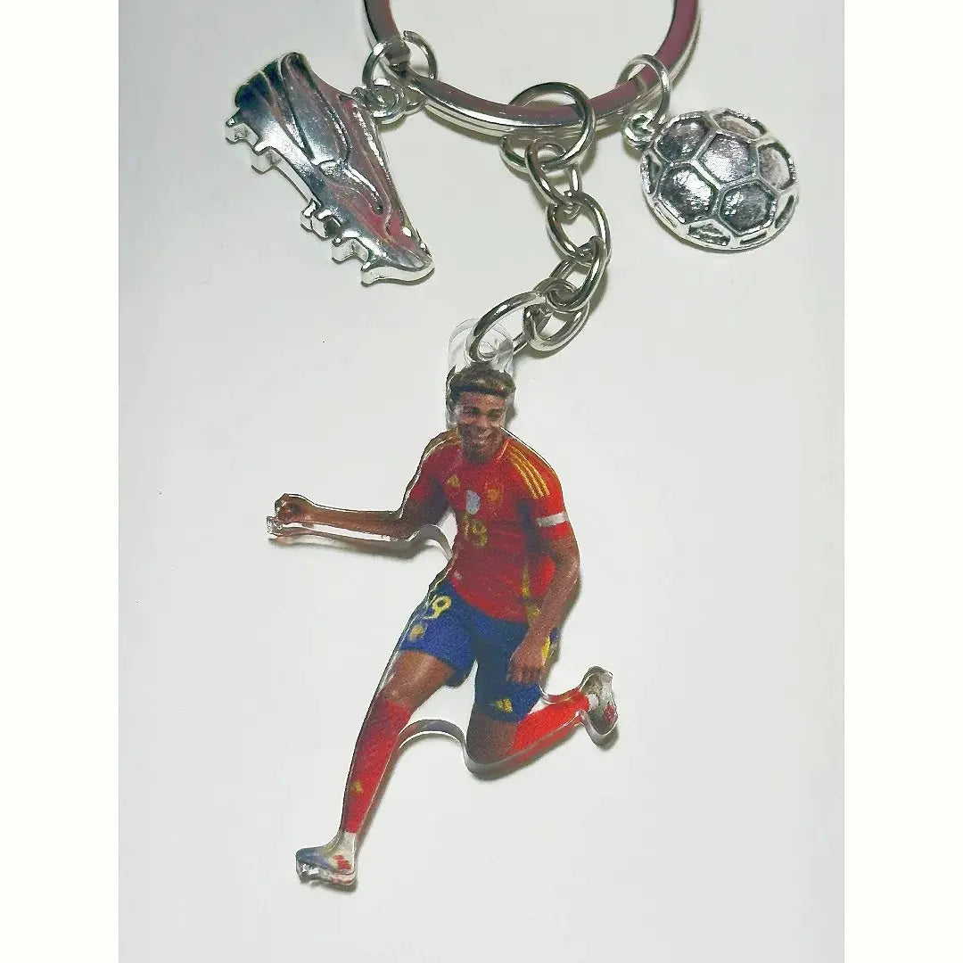 2D Ronaldo Keychain Cristiano Football Pendant Flat Acrylic Ornament