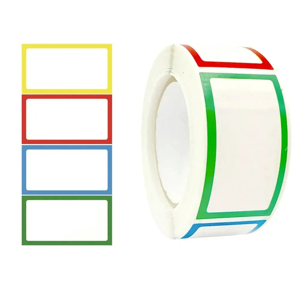 250 Pcs Per Roll Name Storage Labels 4 Designs DIY Decor Labels 1.0 X 1.8 In Perfect For Office Home Kitchen Storage